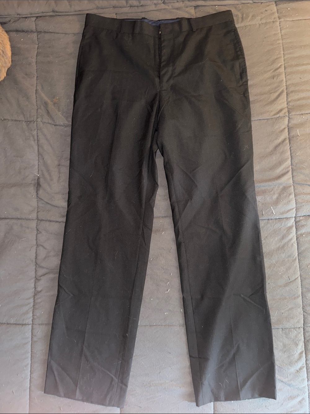 INC International Concepts Men's Black Dress Slacks - Straight Fit 32x32